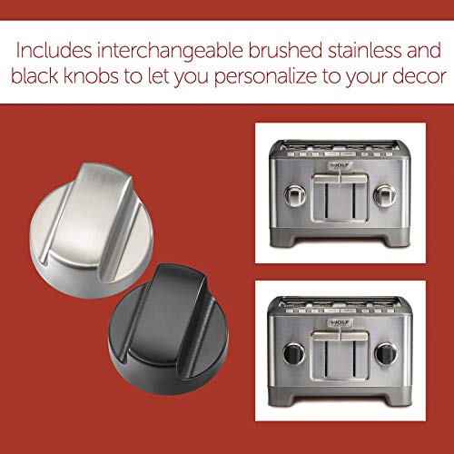 Wolf Gourmet 4Slice ExtraWide Slot Toaster with Shade Selector, Bagel