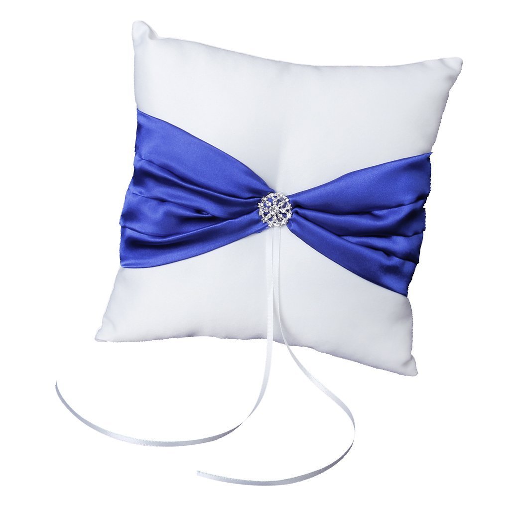 Ring Cushions Wedding Ceremony White Satin Ring Bearer Pillow