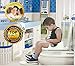Potty Training Seat for Boys Girls Kids Toddlers Toilet Training Seat Potty Seat for Baby with Detachable Soft Cushion Sturdy Handle and Backrest Toddlers Toilet Training Seat Anti-Slip Rubber Grip