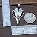 OhDeal4U Pewter Pendant Crow Raven Skull Gothic Magic Spirit Bellatrix Lestrange Vintage (Stainless Steel Chain)