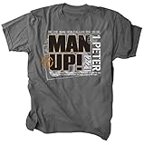 Gardenfire Men's Man Up Classic Tee, X-Large Charcoal