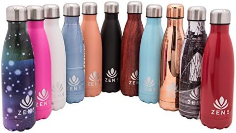 Zen 5 Water Bottle-3 Pack-Copper/Matte Black/White Matte