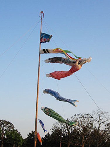 sea-junop Japanese Windsock Carp Flag Sailfish Fish Wind Streamer (Pink) size 55cm - Thumbnail 7