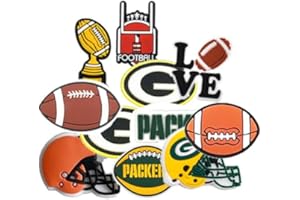 Design for Packers Shoe Charms Multi Pack for Unisex-Adult Teens DIY Decoration (LXB-Bzg.)
