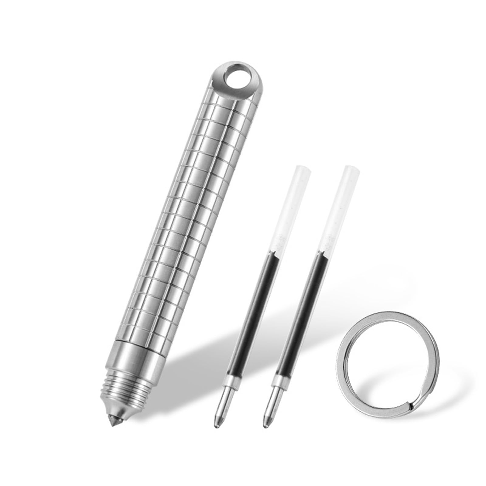 Hamans Titanium Ballpoint Pen EDC Pocket Pen Lightweight Compact Size for Everyday Carry