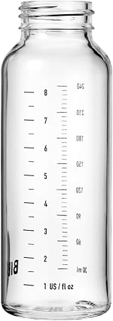 BIBS Glass Bottle Body 240 ml BPA-Free Dishwasher Safe EN14350 Denmark view 3
