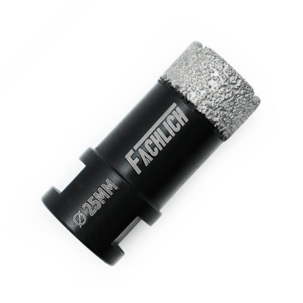 FACHLICH Diamond Core Drill Bits 25mm Tile Hole Saw Vacuum Brazed for Porcelain Tile Ceramic Granite Marble