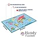 Handy Essentials Kids World Map, Dry Erase Map,Wall Decals [24 x 36 inches]