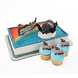Godzilla Officially Licensed Cake Topper and 24 Cupcake Topper Rings