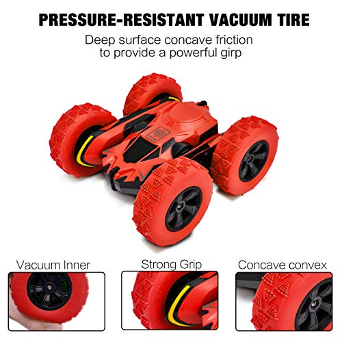 image for Rainbrace Remote Control Cars 4WD RC Stunt Car Toy for 6-12 Years Old 