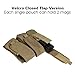 Outry M4 M16 AR-15 Type Magazine Pouch Mag Holder - Triple/Double/Single Airsoft MOLLE Mag Pouch - Velcro Closed Flap Version - Triple - Tan/Coyote Brown