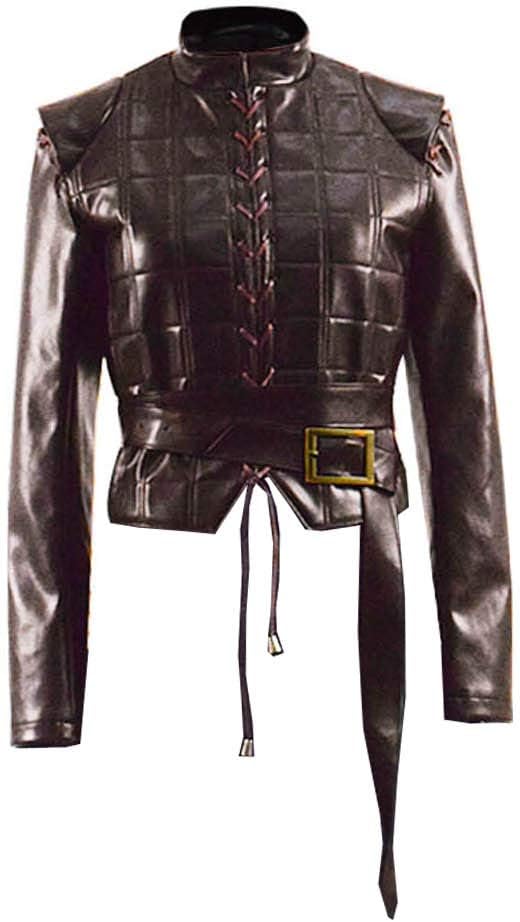 Womens Brown Set Cosplay Outfit Season 8 Winter Warrior Halloween Costume