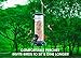 Weather Proof Outdoor Bird Feeder with UV Sun-proof. Durable and Disassembles for Quick, Easy Cleaning, Squirrel Proof