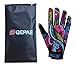 QEPAE Breathable Cycling Gloves Anti-Slip Full Finger Gel Gloves for Bicycle Riding Skiing, Gorgeous Color, Medium