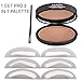 Best Eyebrow Stamp for Perfect Eyebrow, 1 set Pro 3 In 1 Palette for natural looking,Waterproof Long Lasting, Enhance your eyebrow in seconds, all natural color (Light Brown)