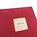 PINGGUO Zoview Sewn Bonded Photo Album Book, Family Album, Suede Cover Pocket Photo Album, 200 Photos Hold 4X6 Photos Horizontally, Two Photos per Page, red…