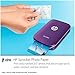 HP Sprocket Portable Photo Printer, Print Social Media Photos on 2x3 Sticky-Backed Paper - Purple (Z9L25A)