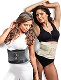 Genie Hourglass Waist Trainer Belt (Black S/M) - Shapewear for Women