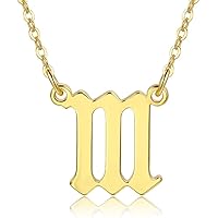 Caiyao 18K Gold & Silver Plated Stainless Steel Angel Number Necklace 111 222 333 444 555 666 777 888 999 Numerology Jewelry 