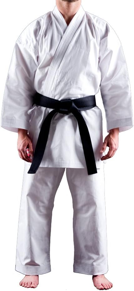 YariNoHanzo Karate Gi Shuto Beginner | Lightweight White Karategi | 8 Oz