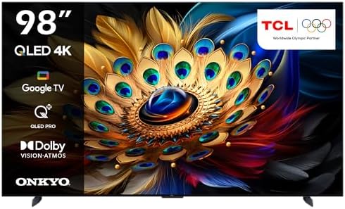 TCL 98 Inch 4K QLED Pro HDR 10+ Smart Google TV, Dolby Vision Atmos
