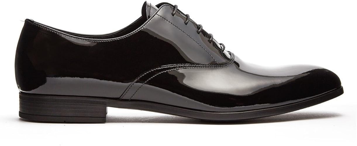 Amazon プラダ Prada メンズ シューズ 靴 デッキシューズ Patent Leather Derby Shoes 並行輸入品 Prada プラダ シューズ バッグ