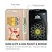 ProCase LG G6 Wallet Case, Folio Fold Card Case with Credit Card Slots Wristlet Flip Cover Kickstand Case for LG G6 2017 -Black