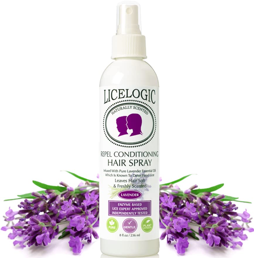 LiceLogic Head Lice Prevention Spray Made with Natural LICEZYME Non