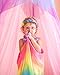 Sarah's Silks Fairy Dress in Lavender with Rainbow Wings