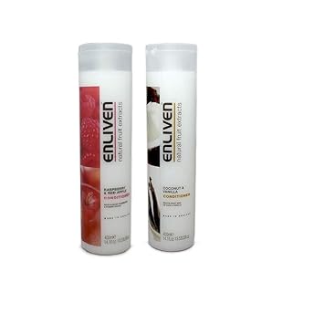 Enliven Fruit Conditioner Raspberry 400ml & Coconut 400ml Combo