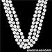 Rhode Island Novelty 48-Inch 12mm Faux Pearl Necklace, White, Pack of 12