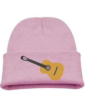 Childrens Beanies Guitars Comfortable Knit Hat and Cap
