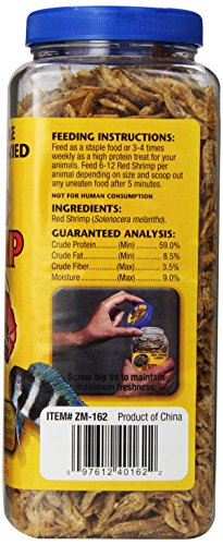 Zoo Med Sun Dried Large Red Shrimp, 5-Ounce