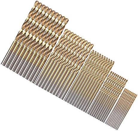 Xilko 50 pcs Dremel Drill Tool Accessories Power Tools Drill Bits Mini Bit Set High Speed Steel Speed Out 1/1.5/2/2.5/3mm