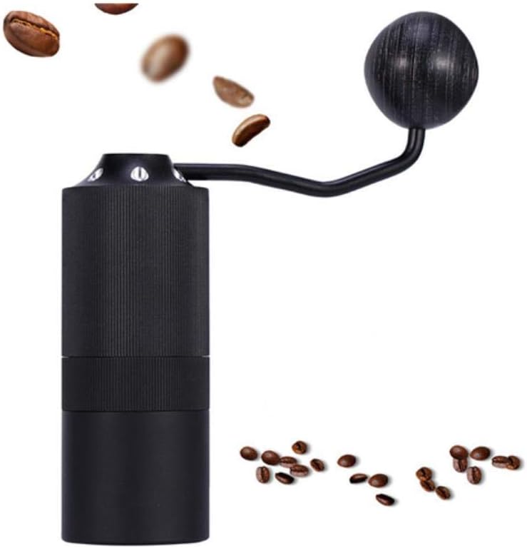 Kitchen Tool 50mm coffee grinder Aluminum Manual Coffee grinder Stainless steel Burr grinder,Black