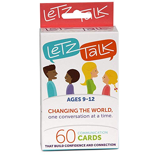 LetzTalk Conversation Starter and Question Cards - Builds Self-Esteem and Confidence - Ages 9-12