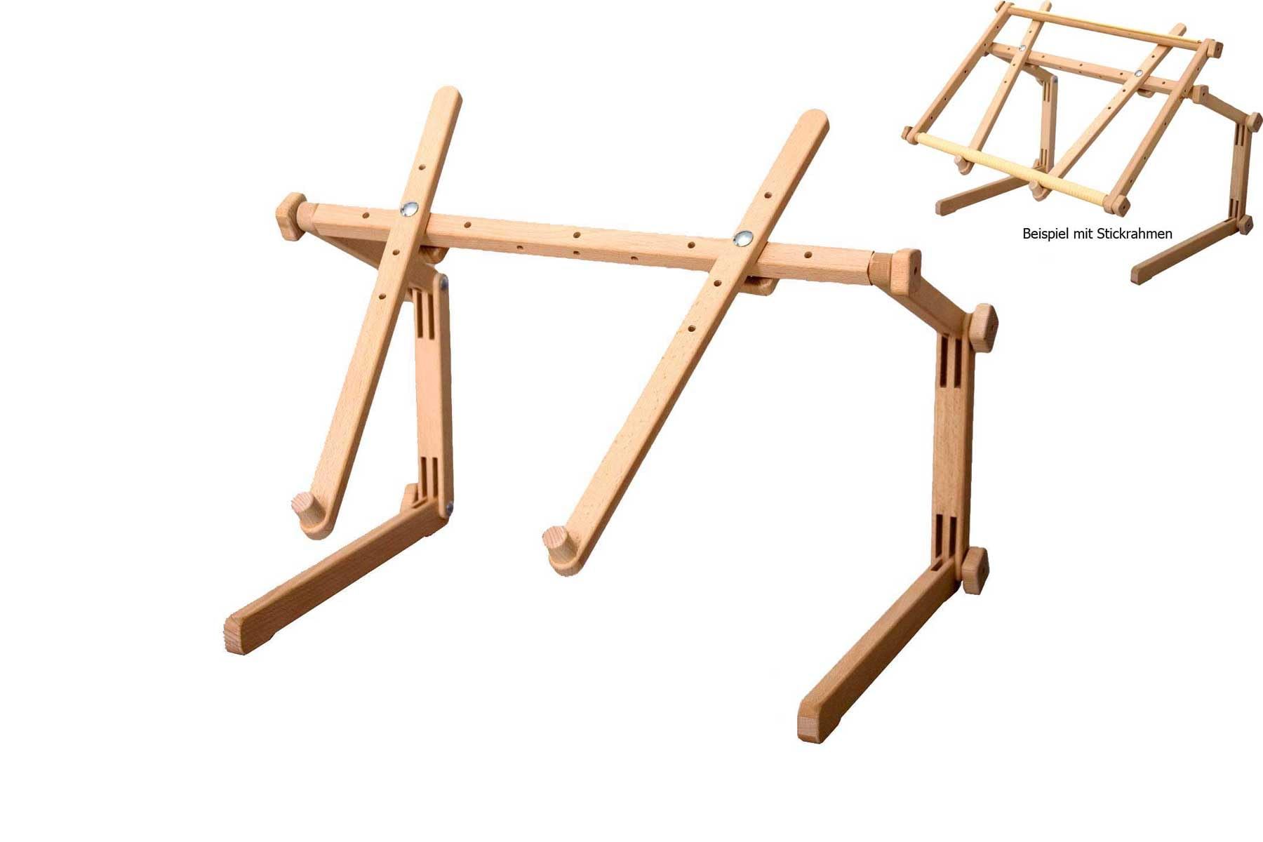 MARUSSIA 1365 Donau Wood Embroidery Stand, Brown, Without Embroidery Frame