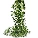 Beebel Ivy Leaves 85Ft 12 Strands Artificial Fake Leaves Hanging Vines Plant Leaves Garland Home Garden Poison Ivy Costume primary