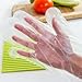 Kinglake Disposable Clear Plastic Gloves, 500 PCS, High Density Polyethylene, One Size Fits Most, Food Handling Gloves, 0.4g/1 Pcs