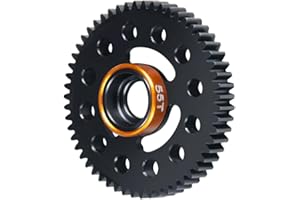 BRKRC Carbon Steel 48P 48T/55T Spur Gear for Tra 1/16 E-Revo VXL Slash/Rally 4WD Summit VXL Upgrade (55T)