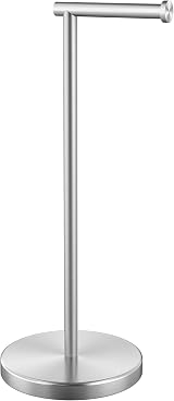 KES Free Standing Toilet Roll Holder with Weighted Base Brushed Stainless view 8
