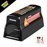 Pestrax Electronic Mouse Trap Used for Rats, Mice, Squirrels &amp; Rodent Humane Safe Exterminating - Best Pest Control Rat Zapper &amp; Repellent Eliminator - UPGRADED VERSION (Batteries Included) (Lawn &amp; Patio)