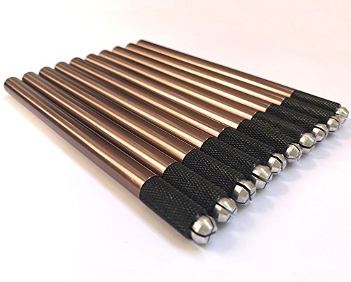Stainless Steel Brows Microblading Tool 10Pcs Microblade Handle Permanent Makeup Supplies - QMYBrow