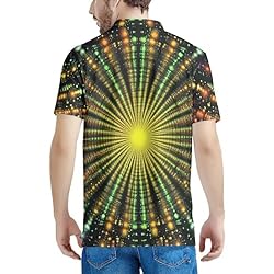 HUGS IDEA Sunshine Yellow T-Shirts for Men Colorful