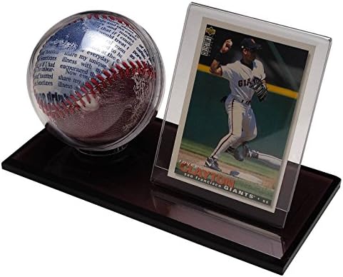 Acrylic Baseball and Card Display CASE Holder