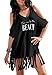 Oryer Womens Letters Print Baggy Swimwear Bikini Cover up Beach Dress T-Shirt
