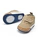 Weixinbuy Baby Boy's Canvas Soft Sole Sneaker High Shoe Khaki M