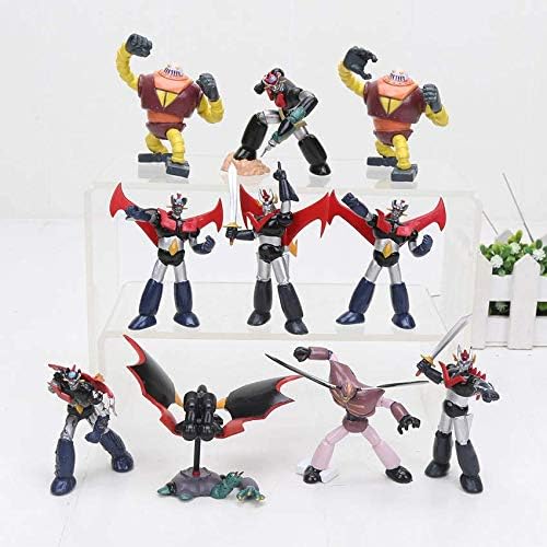 10pcs/Set Anime Cartoon Robot Mazinger Z Figure DX Soul of Chogokin Die-Cast PVC Action Figure Collectible Model Kids Toys 4-6cm