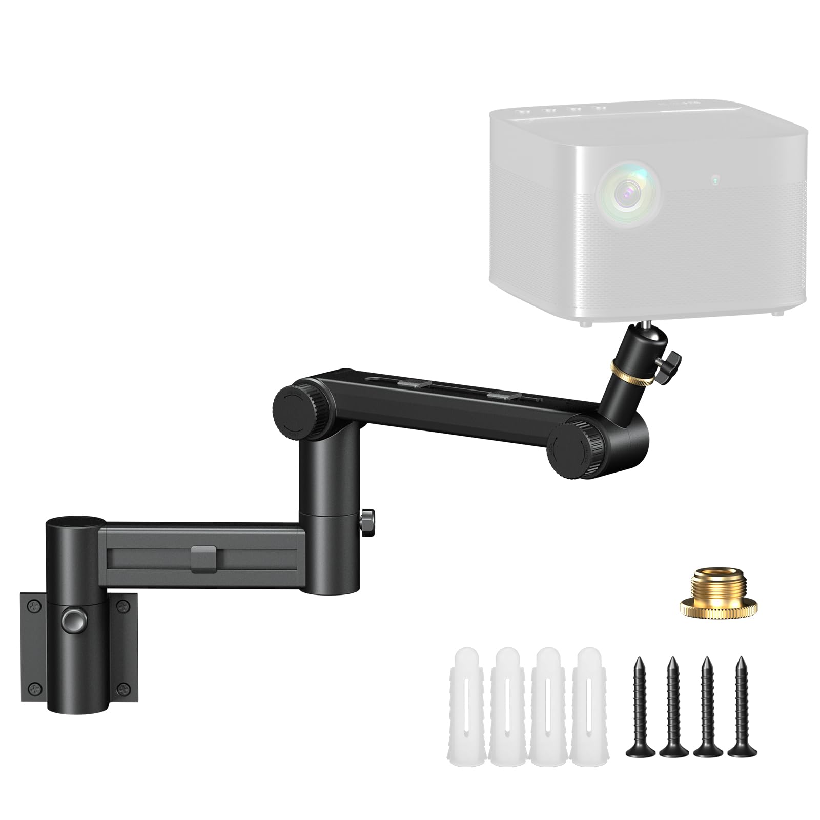 Photo 1 of Aokeo Projector Wall Mount, 360° Adjustable Projector Stand Wall Mount for Cameras,projectors,VCRs,CCTV
