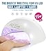 72W Rechargeable Nail Dryer-Lumcrissy 72W/36W Wireless Rechargeable Built-in Fan LED UV Lamp Nail Dryer Powerful Nail Gel Curing Drying Lamp Light for Both Hand Nail Tool Manicure/Pedicure(White)
